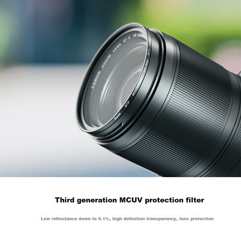 UV-фильтр Kase MCUV третьего поколения, 40.5 мм, MC Double-Sided Multi-Coated Filter Protector, высококачественный фильтр с низким отражением для объективов DSLR и беззеркальных камер, 40.5 мм