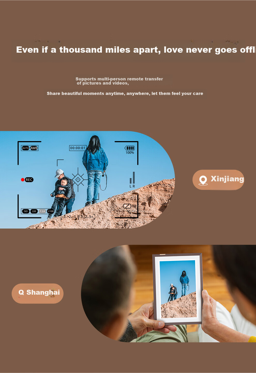 ARZOPA D14Pro 14-inch 2K Ultra HD Digital Photo Frame Smart Cloud Frame Touchscreen Photo Video Player Gift Recommended 6