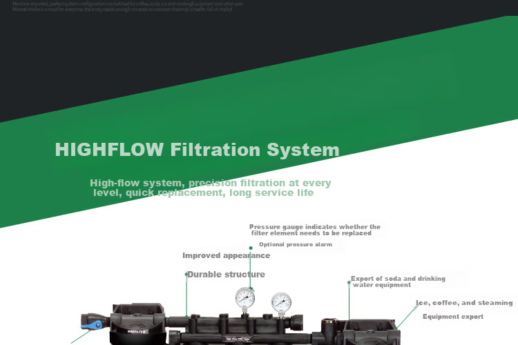 Everpure Coffee Shop/Milk Tea Shop/Chinese Restaurant Direct Drinking Filter Zero Wastewater 5.1L/min 5100L Water Production Commercial Water Purifier MC2 Triple High-End Model 5