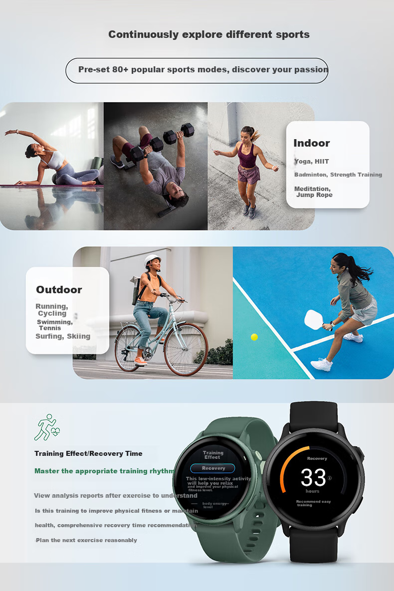 GARMIN Active6 Heart Rate And Blood Oxygen Monitoring, Long Battery Life, Outdoor Running Positioning, Professional Sports Smartwatch, Gift 6