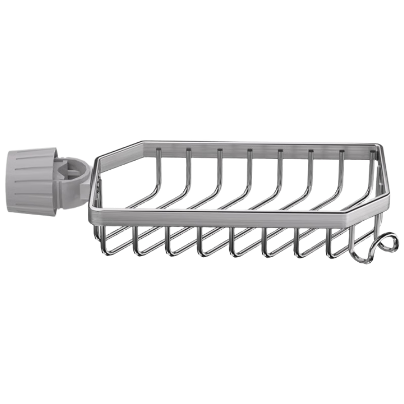 JD Original Faucet Storage Rack, Stainless Steel Draining Rack, Kitchen Storage Shelf, Household Use, No Drilling Required
