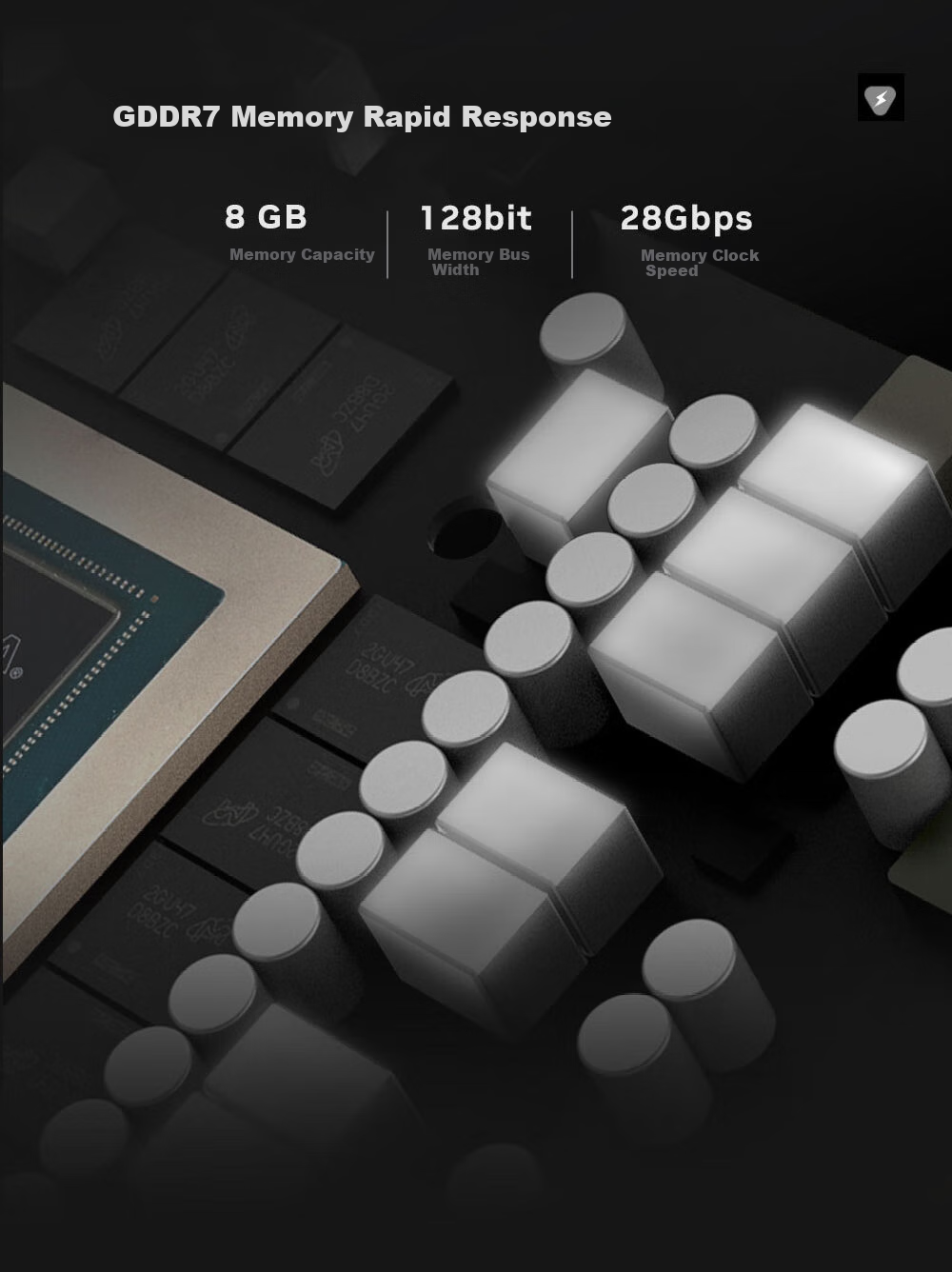 GAINWARD GeForce RTX 5060 Zhui Feng X3 OC 8G Graphics Card, DLSS 4.5, NVIDIA, E-Sports Gaming/Design Editing/AI Local Deployment 8