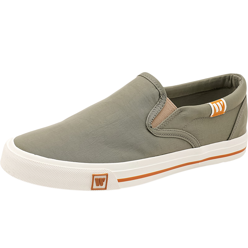 Warrior Canvas Shoes for Men, Breathable Casual Shoes, Simple Versatile Low-Top Sneakers, WXY-L571T, Green, Size 39