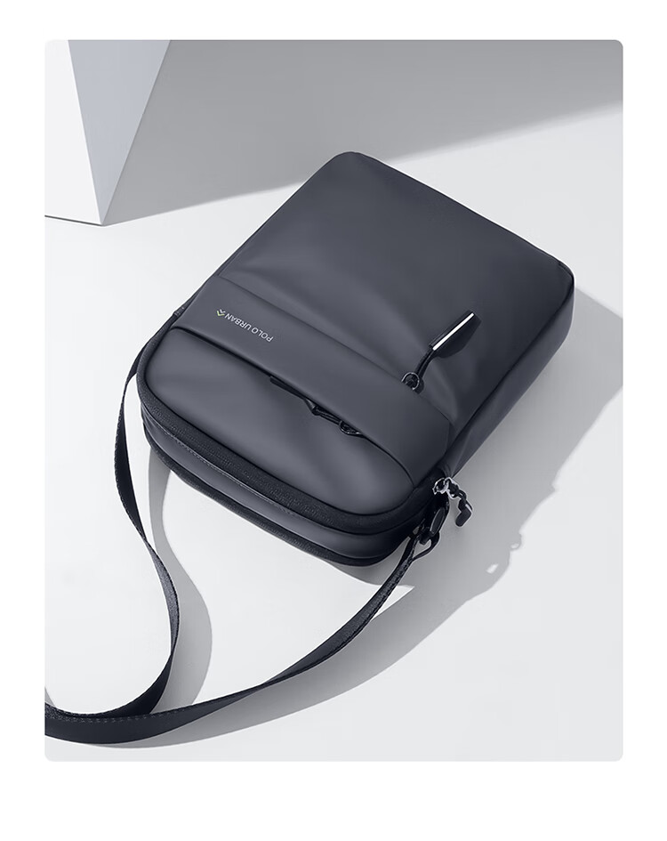 POLO Shoulder Bag for Men, Multifunctional Crossbody Bag, 10.9-Inch IPad Bag, Vertical Phone Bag, Sports Messenger Bag for Me 15