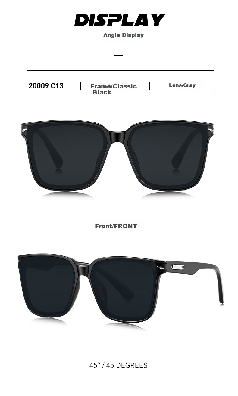 Chaersitaoxin Men's Sunglasses, Driving UV Protection, Anti-UV Sunglasses, Large Frame GM Style, Outdoor Travel CJ20009 Back to School 8