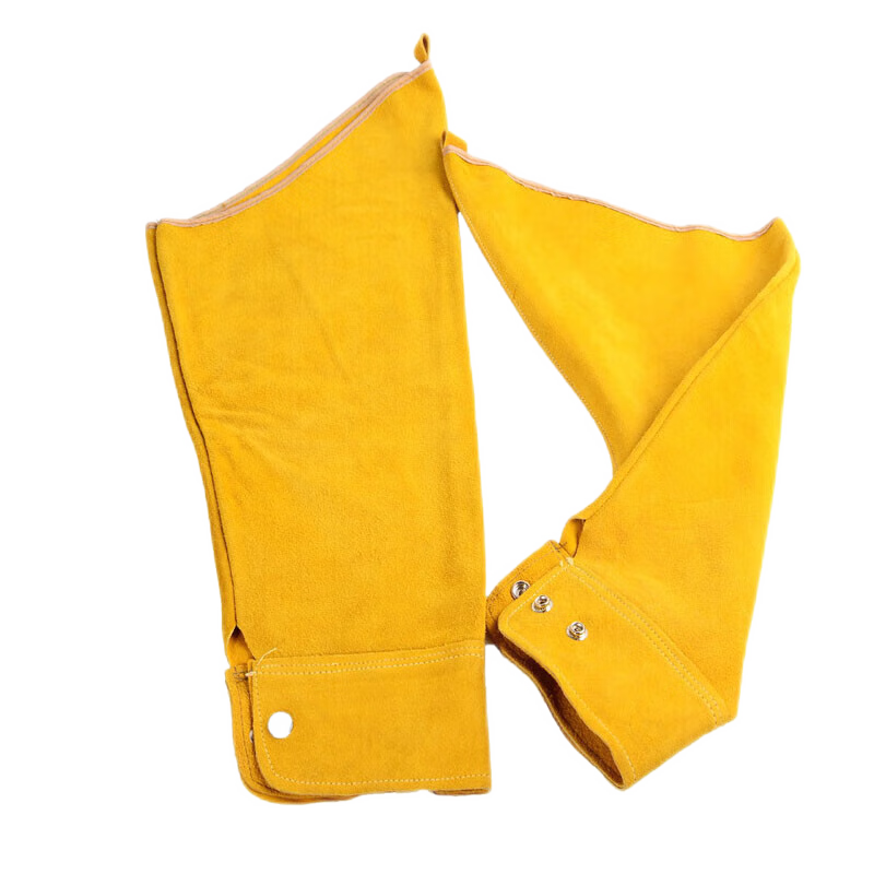 BAIGE Leather Welding Protective Workwear Heat-Resistant Anti-Scald High-Temperature Resistant Welding Sleeves 60cm