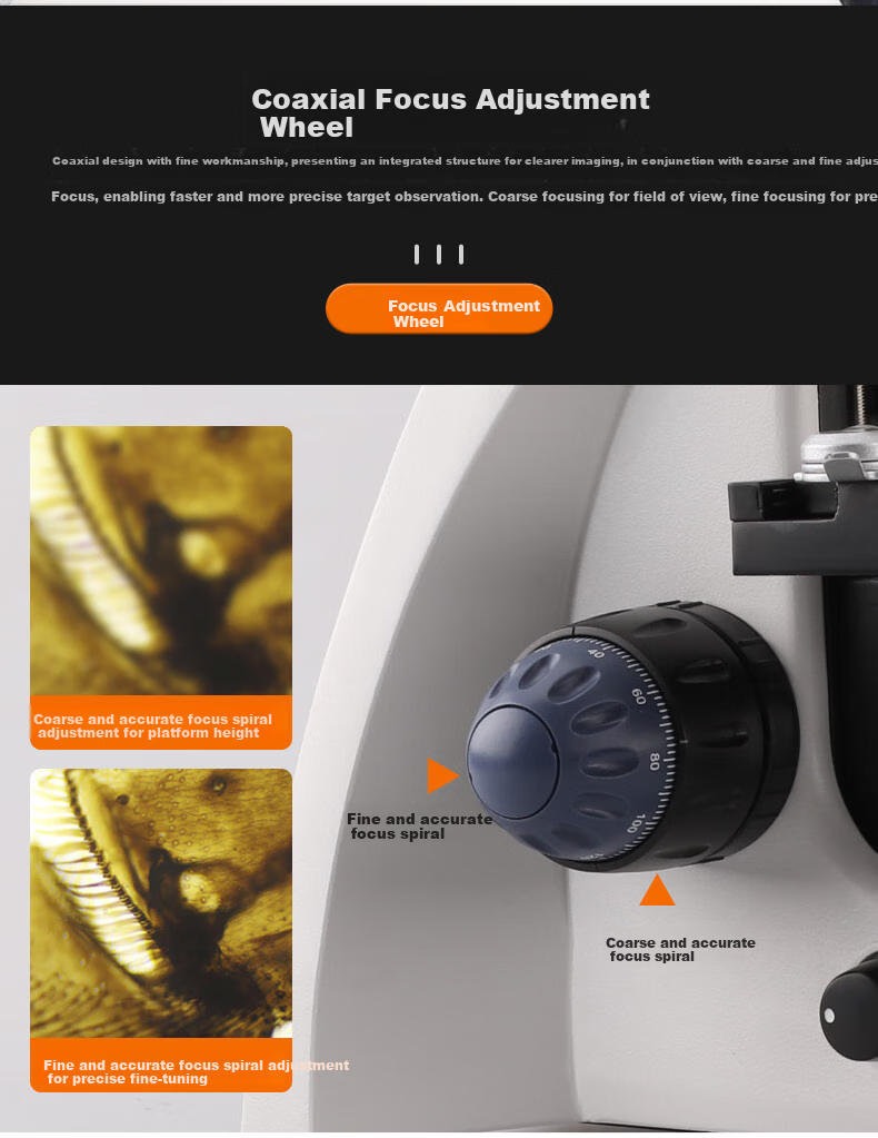 Bresser Professional Biological Optics Microscope, High Magnification 1600x, Medical Beauty Mite Detection, Fish Disease And Bacterial Observation, Binocular 12