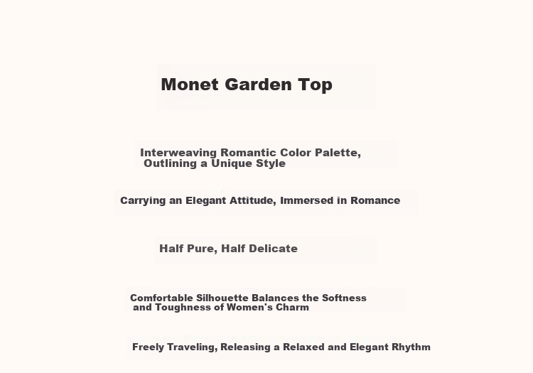 Dme [Monet Garden] Summer Lightweight Breathable Silk Blend Shirt, Round Neck, Loose Fit, Comfortable, Slimming Blouse Top 1