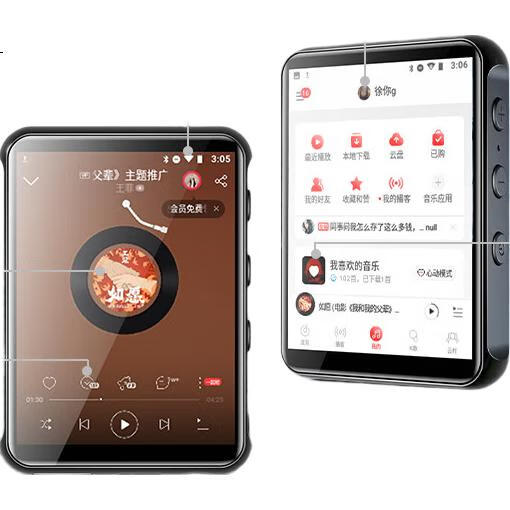Портативный MP3/MP4 плеер FAMUE BF10, 40 ГБ, с Wi-Fi, Bluetooth, цвет черный