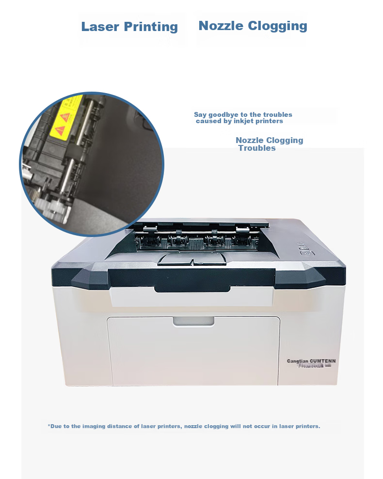 CUMTENN CTP-2206 A4 Self-Adhesive Printer Sticker Label, Black And White Laser Printer for Home Work And Office Use 5