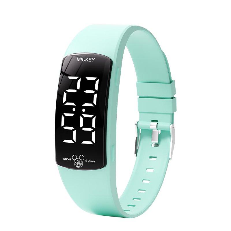 Disney Mickey Student Watch Waterproof Sports Teen Boys Dormitory Wake-up Alarm Vibration Digital Watch