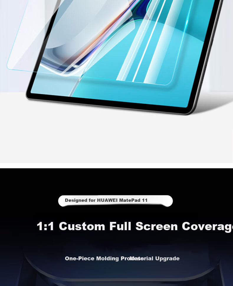 Aolang Tempered Glass Screen Protector for Huawei MatePad 11 2023/22 Model, HUAWEI Tablet 10.95-Inch Computer Protective Film, Shatterproof Screen Film, HD Clear Glass Anti-Drop Transparent 5