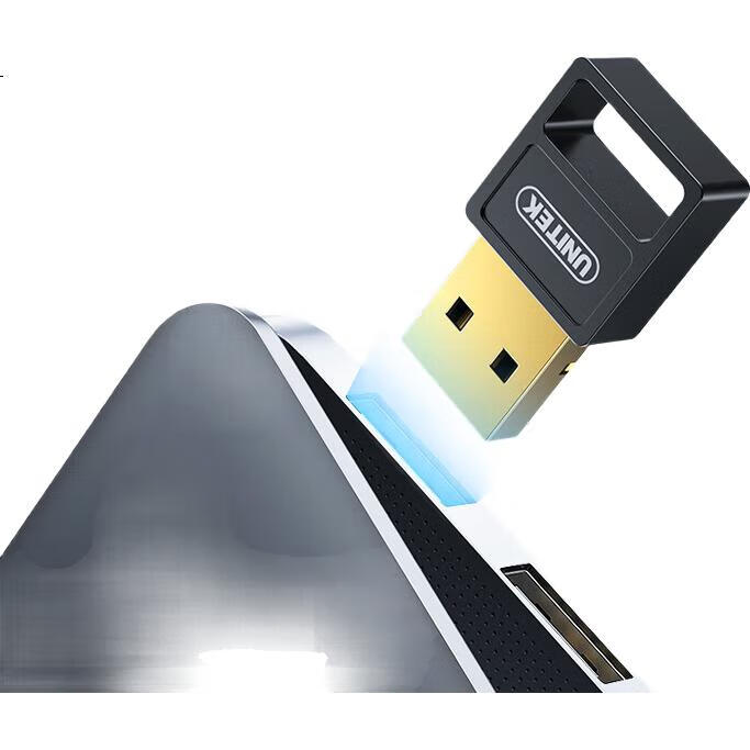 Адаптер UNITEK USB Bluetooth 5.3, приемник Bluetooth для ПК, беспроводное подключение для мыши, клавиатуры, наушников, колонок, модель B108A