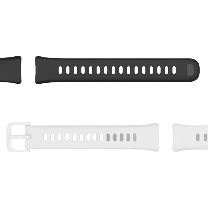 Ремешок Bkayp из жидкого силикона для Huawei Band 8/9, дышащий, водонепроницаемый, грязеотталкивающий, спортивный, повседневный, белый