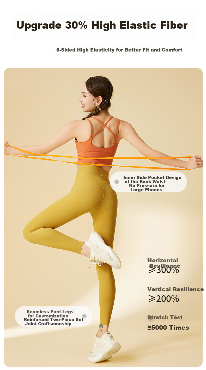 I'd Cloud-Light Shaping Butt-Lifting Yoga Pants for Women, Summer 2026 High-Waisted Tummy Control And Butt-Lifting Fitness Leggings 5