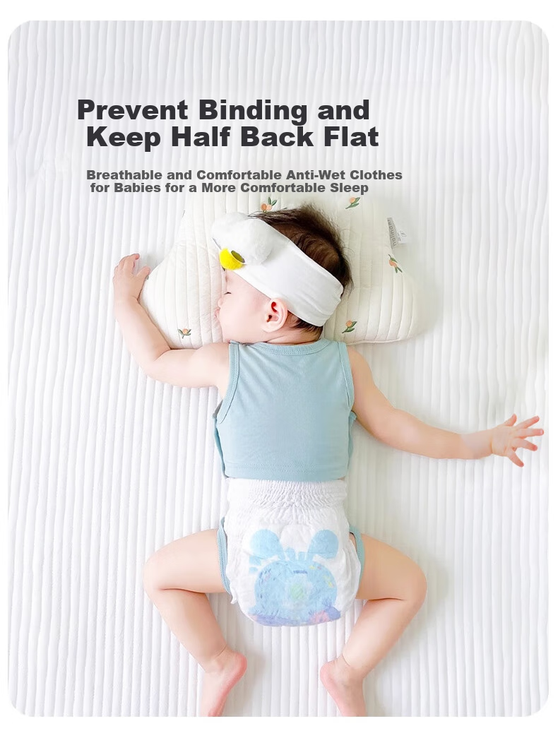 Aibaoshi Baby Belly Cover, Summer Pure Cotton Class A Newborn Onesie, Tummy Protection, Cold Prevention Vest, Lion Pattern, 73cm, T165 6