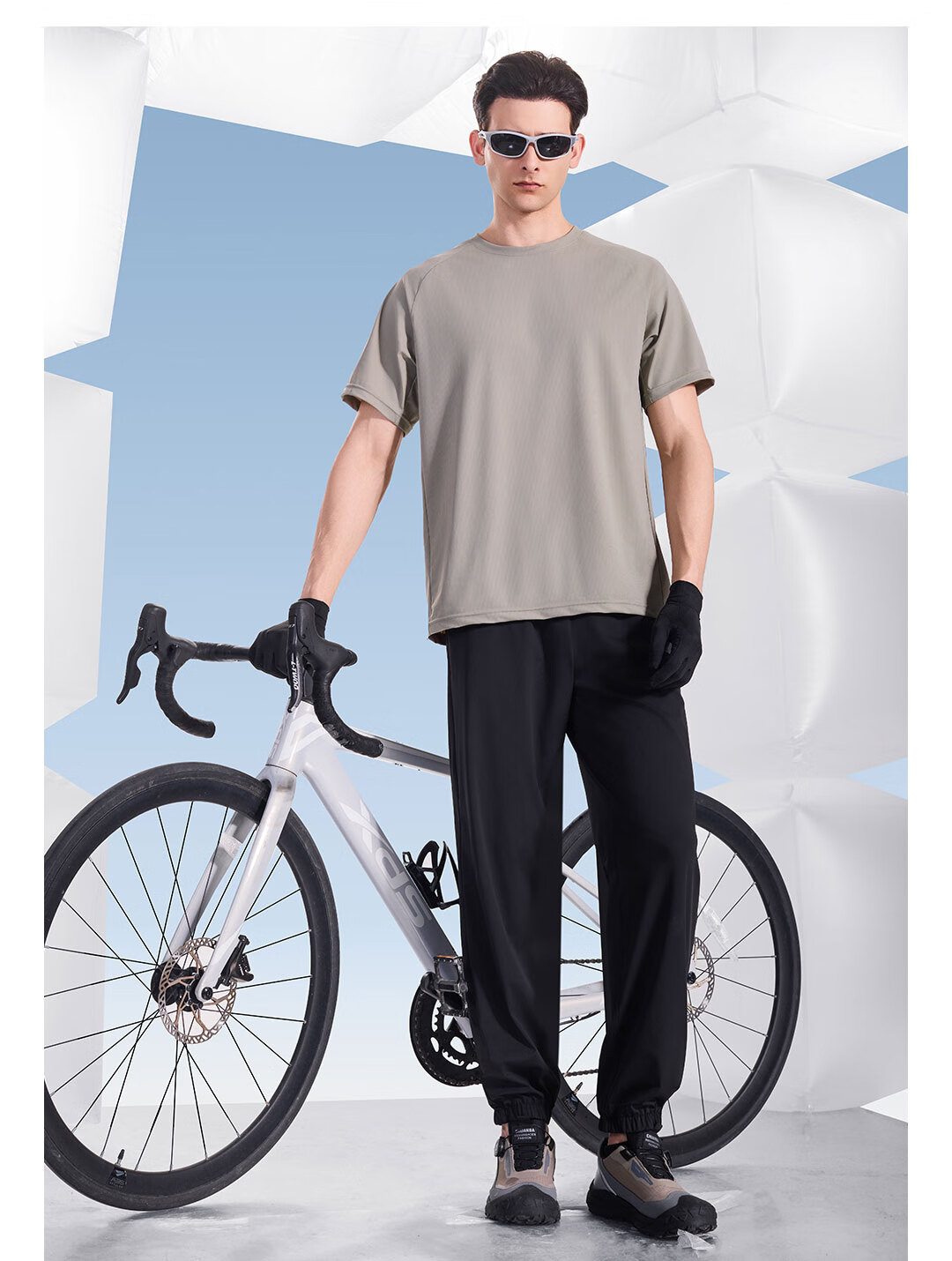 SUPIELD Three-Effect Cooling Ice Pants, 10A Antibacterial Cooling Ankle Pants, Summer Wear-Resistant Men's Trousers, Xuan Yan Black, S 10