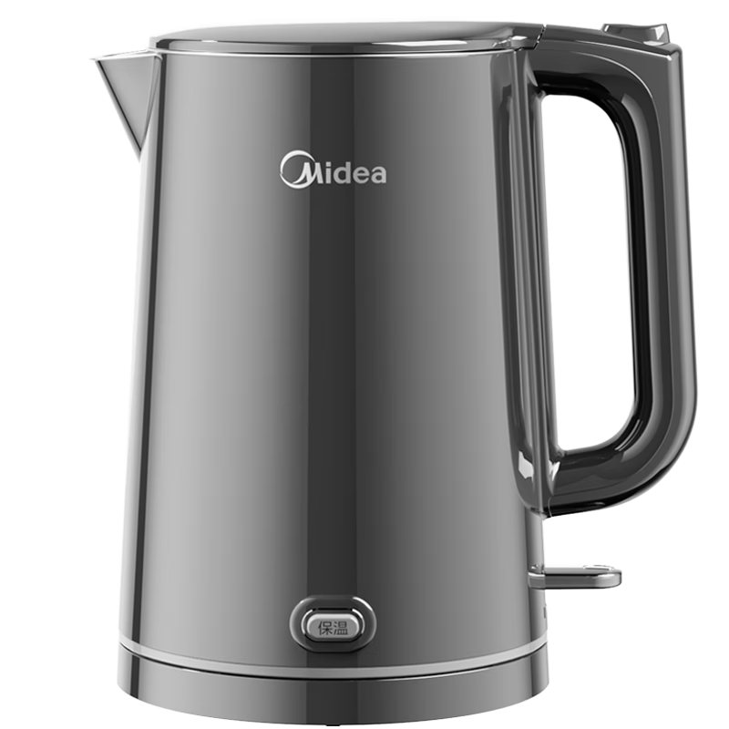 Midea Electric Kettle, One-Touch Temperature Maintenance And Auto Power-Off, Integrated Heat Preservation, 1.5L Capacity, 304 Food-Grade Seamless Stainless Steel, Constant Temperature for Milk Frothing And Tea Brewing MK-SHE1520
