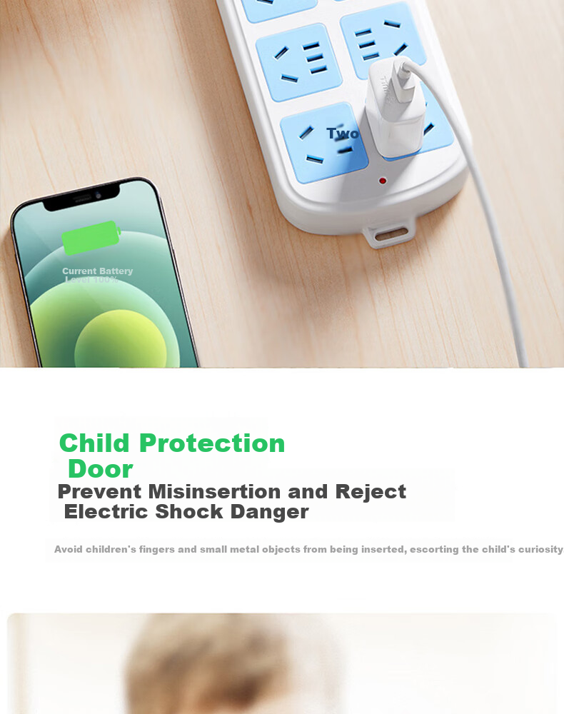BULL Power Strip Socket Extension Cord (Overcurrent Protection), 10A, 8 Outlets with Master Switch, 250V, 3 Meters, GN-604 3