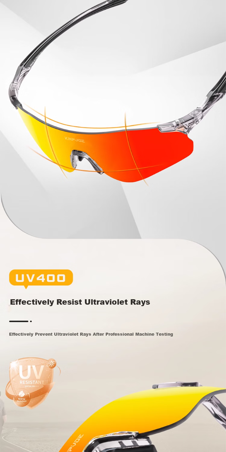KAPVOE Outdoor Running Glasses for Marathon, Colorful Anti-Glare UV Protection Lightweight Eyewear 8