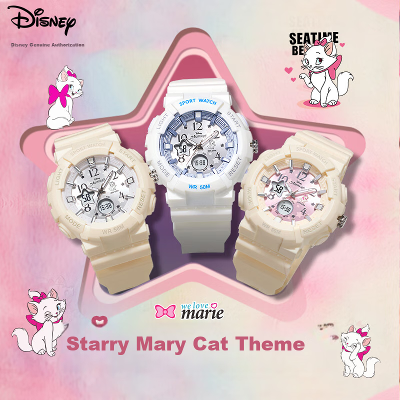 Disney Watch for Women Students, Simple Waterproof Quartz Watch, for Teenagers And High School Girls, Exam Watch MK-11893W 3