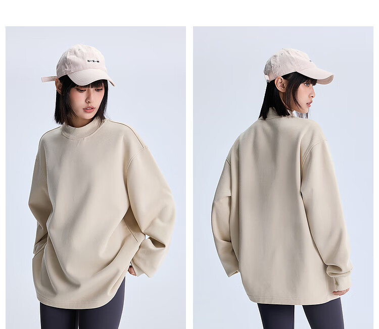 Meters Bonwe Sweatshirt, Unisex Style for Men And Women, New Autumn Collection, Solid Color Pullover, Simple Top, Trendy Loose Fit, Versatile Couple's Outfit 4