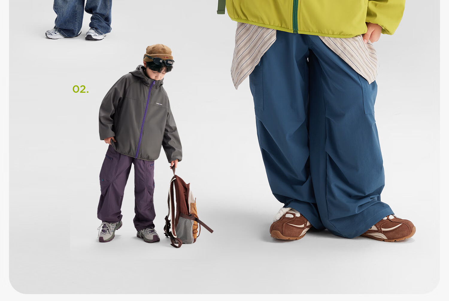 Zuoxi Boys' Fleece-Lined Jacket, 2026 New Children's Softshell Outerwear, Fleece Integrated Top, Gray, Size 160 13