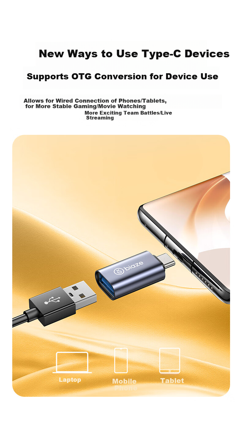 BIAZE USB to RJ45 Ethernet Adapter, 100Mbps Wired Network Card Converter, Compatible with Apple Mac, Huawei Laptops, Xiaomi External Docking Statio 5