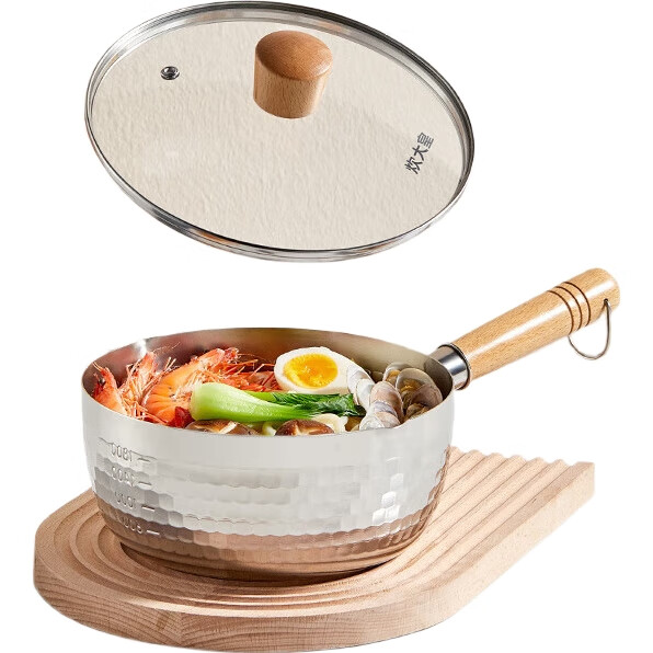 Кастрюля COOKER KING из нержавеющей стали, японский стиль, для детского питания, 20 см с крышкой