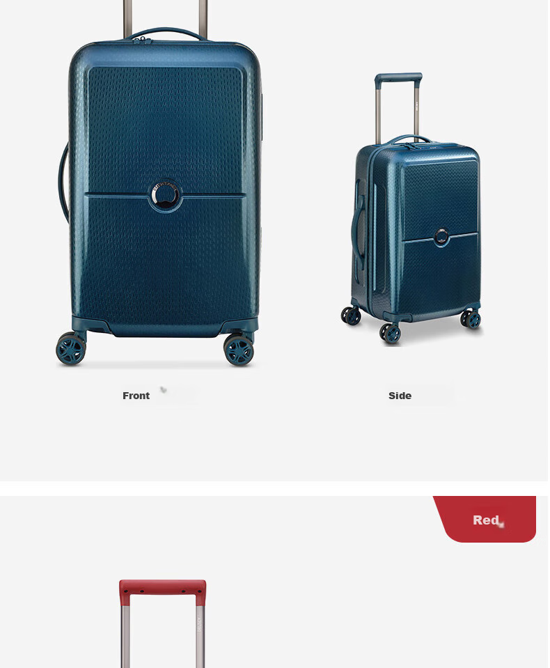 DELSEY French Ambassador 1621 Trolley Suitcase with Combination Lock, Spinner Wheels, And Quiet Wheels 15