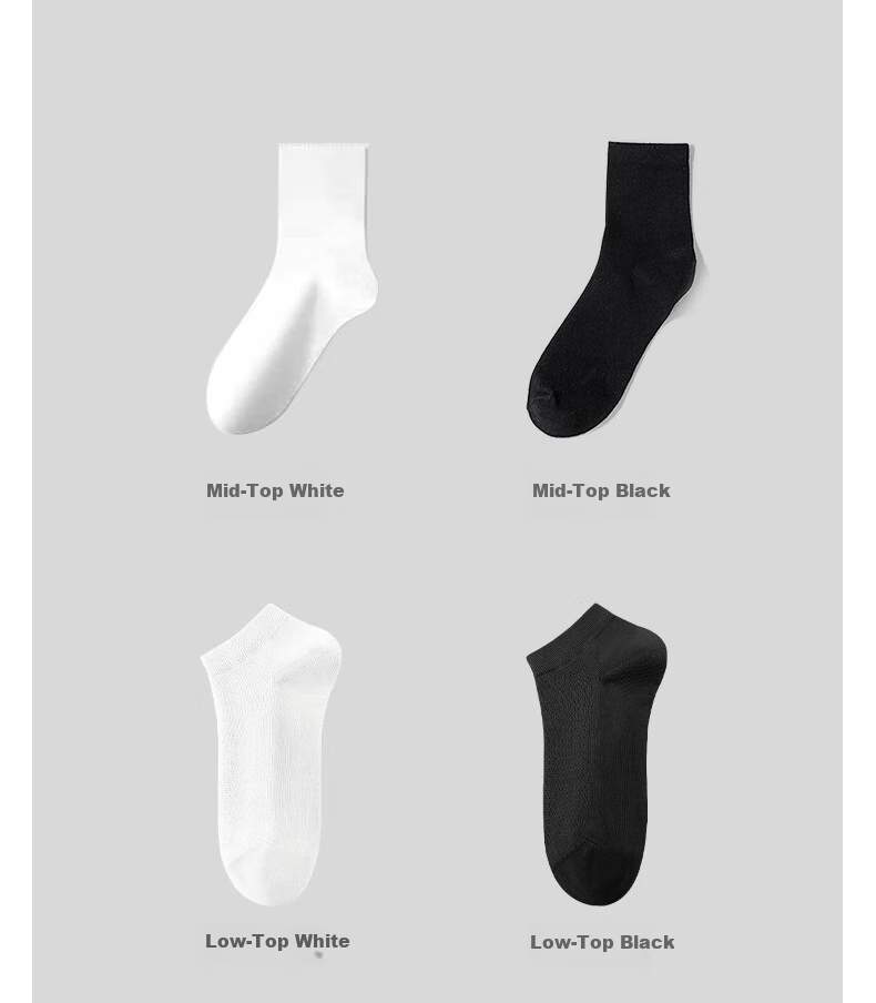 LEEME.ME Limi Socks for Men, Spring Disposable Socks, Travel Daily Mid-Calf Socks, Comfortable Business Trip Socks 4