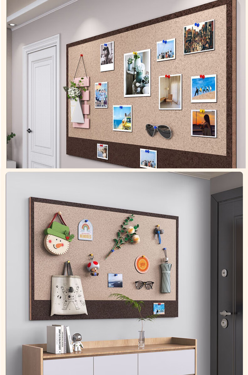 Omai Felt Board Wall Sticker 60*80cm Photo Display Wall No-Drill DIY Decorative Sticker Background Message Board 1