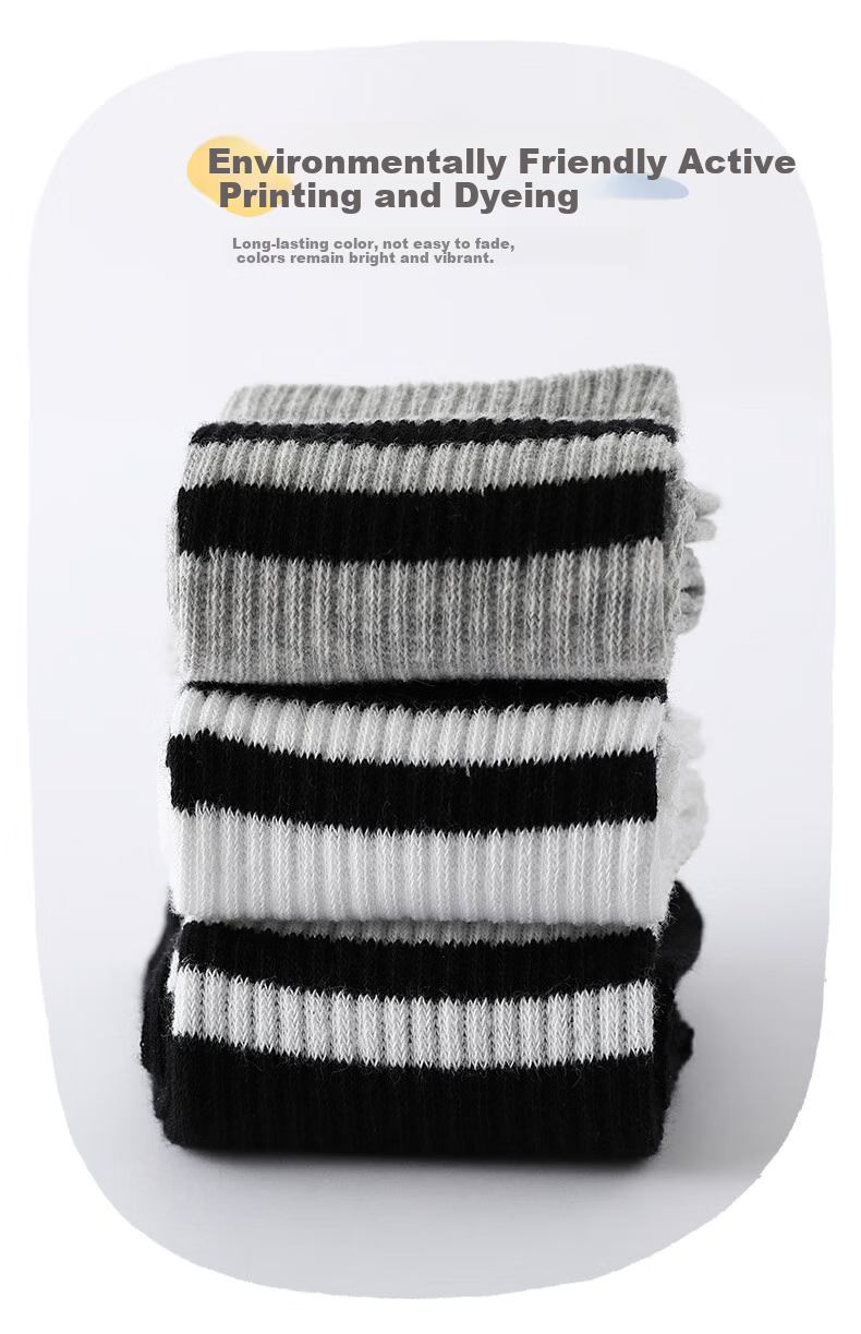LangSha Children's Socks, Boys' Summer Mesh School Socks, Youth Mid-Calf Casual Sports Cotton Socks 6