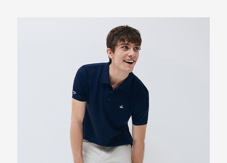 Navikail Italian Small Sailboat Men's Quick-Dry Casual Short Sleeve Polo Shirt X1325525511 Dark Blue XL 24