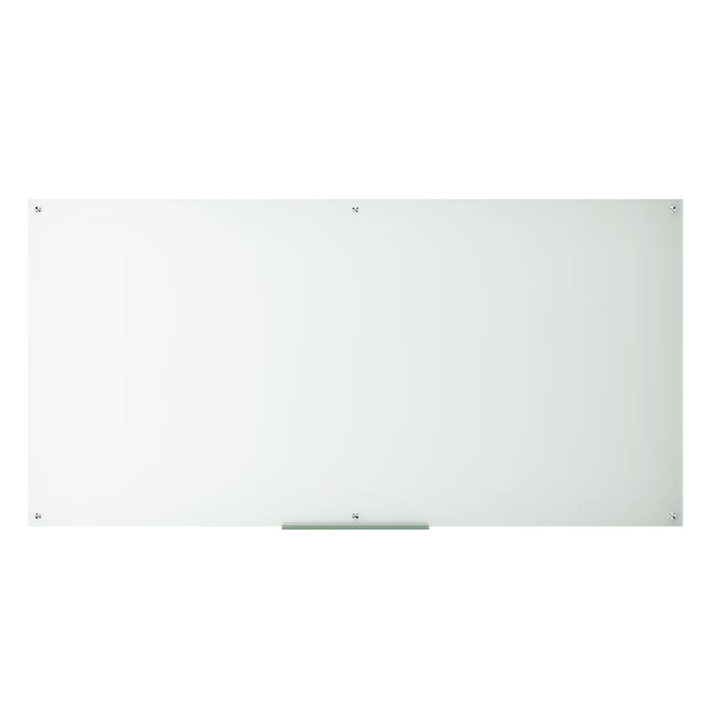 Deli 180x90cm Hanging Glass Whiteboard Writable Office Meeting Board Erasable Blackboard Home Teaching Children's Drawing Board Performance Display Magnetic Tempered Glass Wall-Mounted