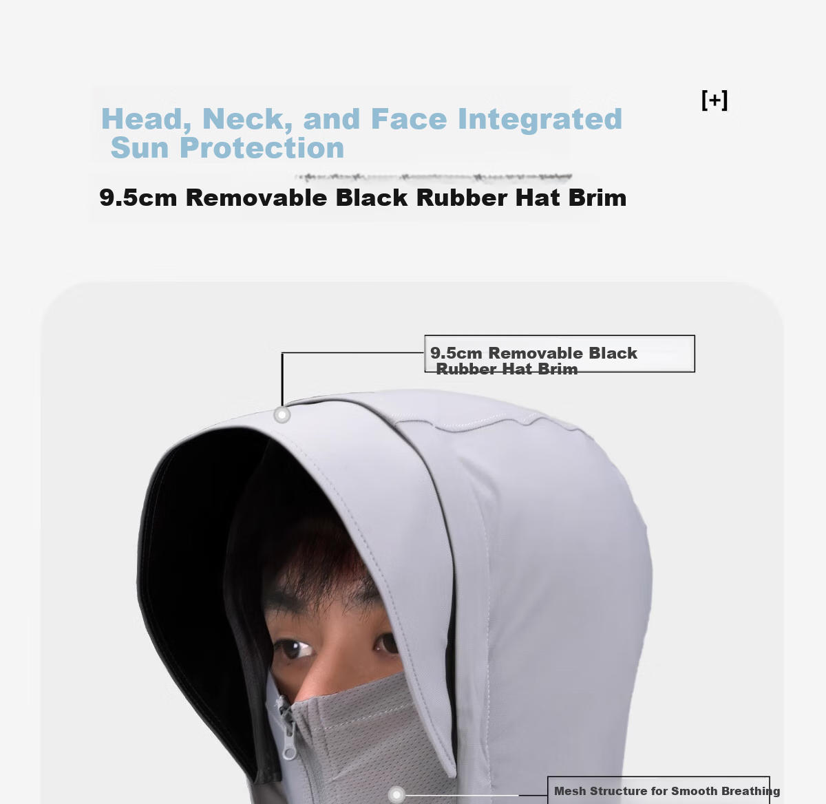 CAMEL Cold White Outdoor Sun Protection Jacket, Spring/summer 2025 Men's Style, Original Yarn Cool-Feeling Black Gel Sun Protection Coat, V083 M 6