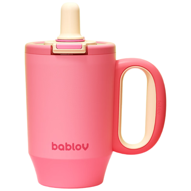 BABLOV Huaban Sen Insulated Water Bottle for Women Large Capacity High-Value 316 Stainless Steel Desktop Straw Cup Ice King Cup Gift