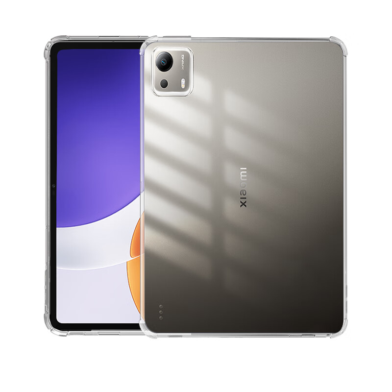 Freeson Protective Case for Xiaomi Pad 7S Pro, 12.5-Inch Tablet, Slim Full Coverage Shockproof Crystal Clear TPU Soft Shell with Air Cushion Corners for Impact Protection, Transparent