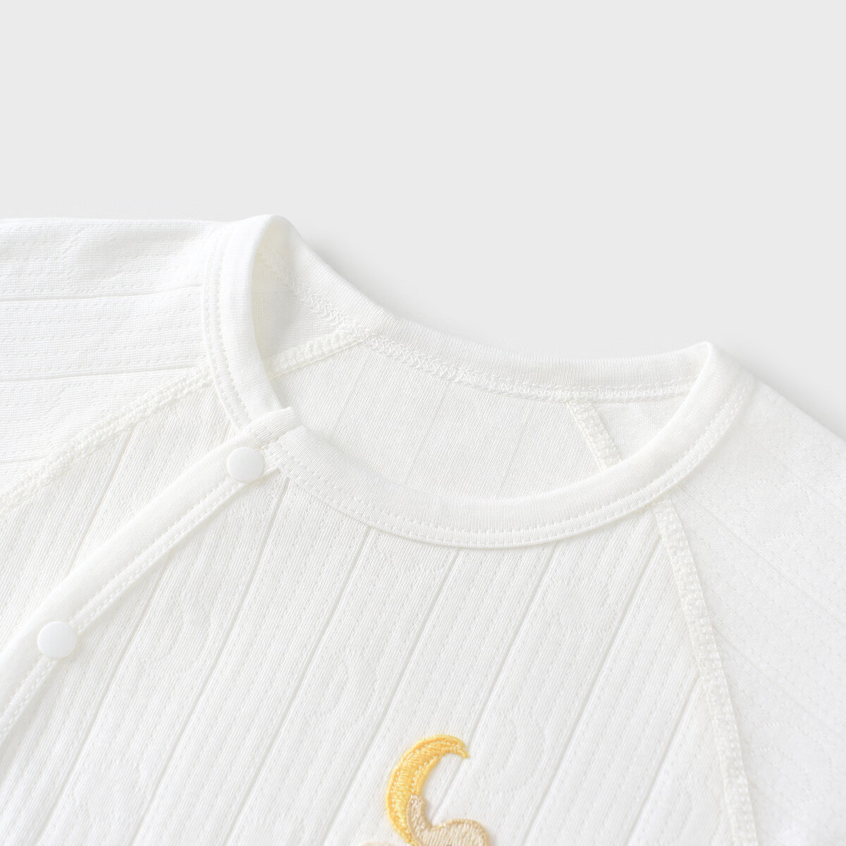 TONGTAI Baby Romper Spring And Autumn Pure Cotton Infant Clothes for Boys And Girls Newborn Onesie Bodysuit Sleepwear White 66cm