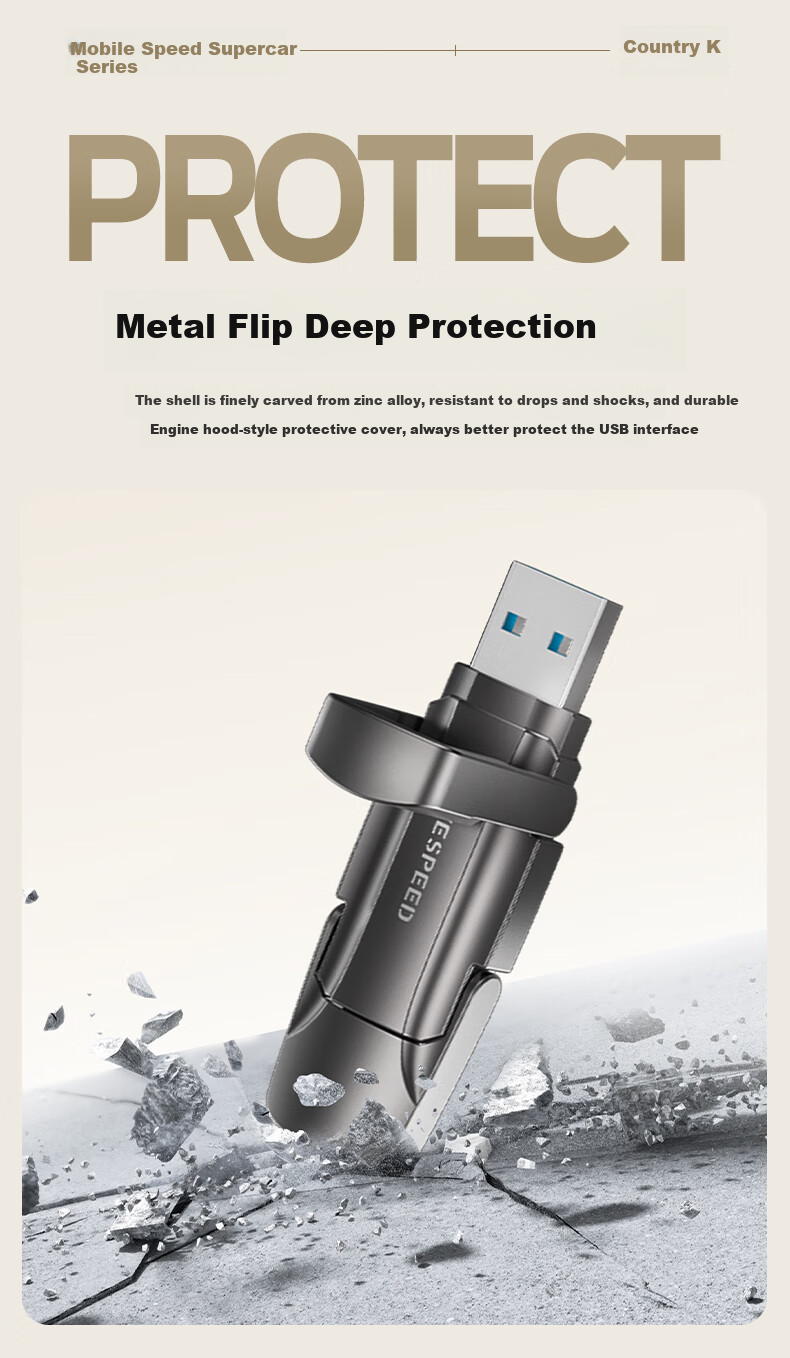 MOVE SPEED 256GB Solid State Flash Drive USB3.2 Type-C Dual Interface High-Speed Large Capacity USB Drive for Phones And Computers Read Speed 1000MB/s Yi Vpro 11
