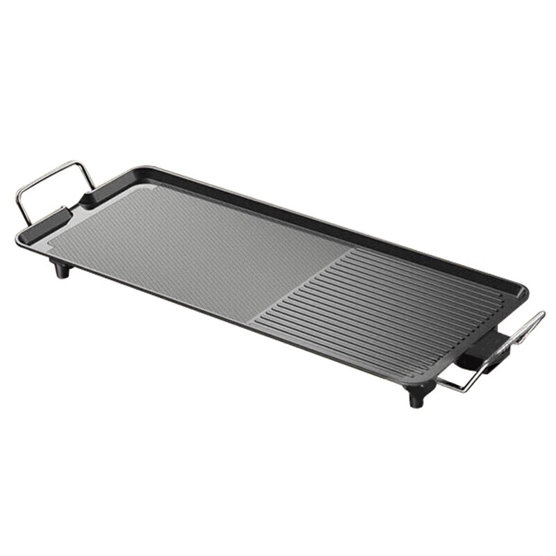 AUX Electric Grill Pan for Home Use, Multi-Functional Electric Barbecue Grill, Non-Stick Meat Grilling Pan for Skewers, Korean-Style Meat Frying Pan, Large Size LA-KPTS02JD