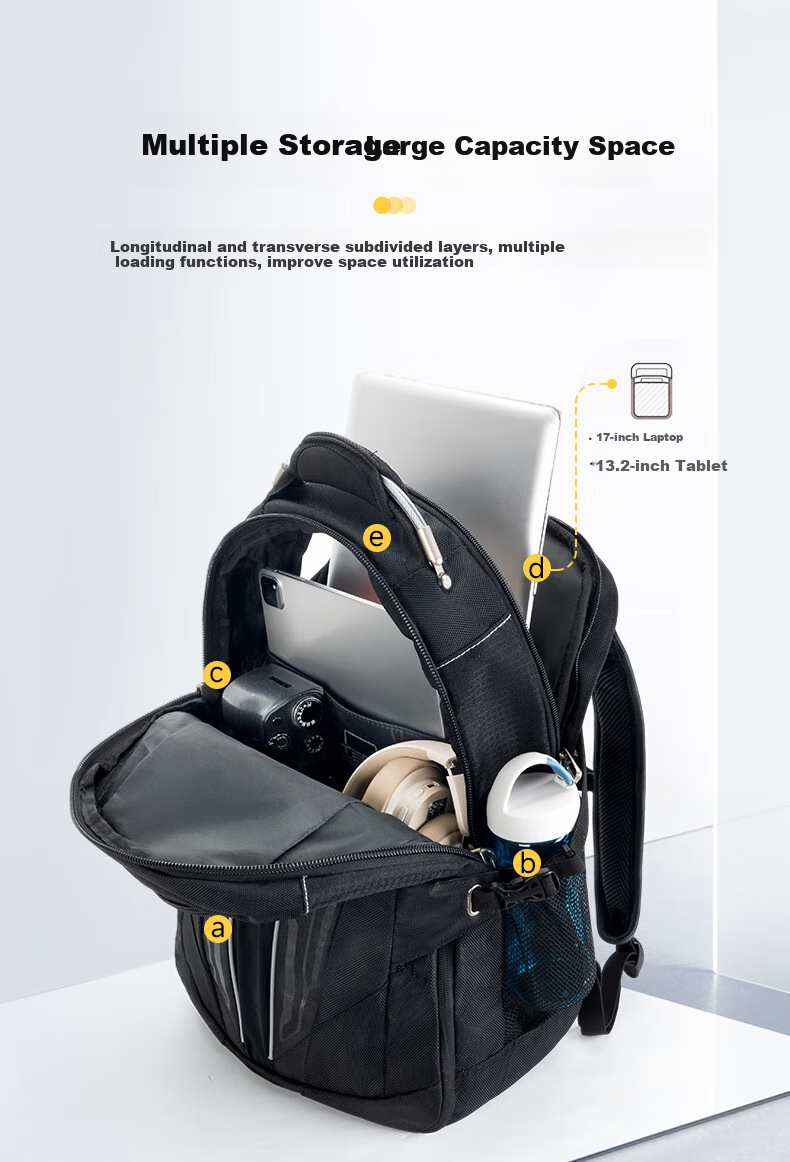 High Sierra Backpack, 37L Large Capacity, Weight-Reducing System, New Xueli Durable And Scratch-Resistant Outdoor Hiking Travel Bag 7
