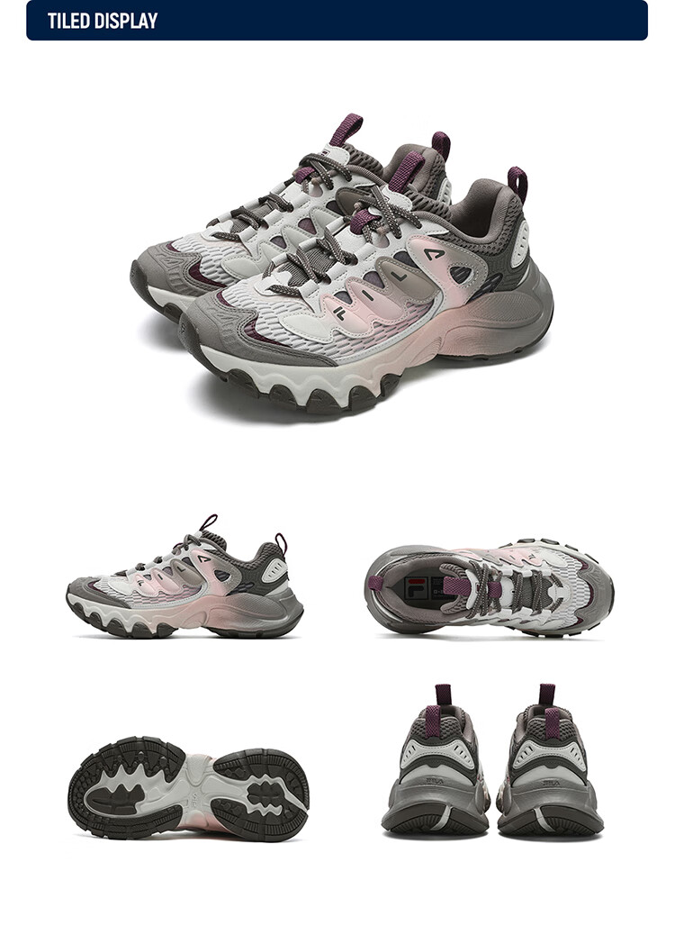 FILA Mushroom Sneakers Modern Sports Shoes Women's Autumn Winter Thick Sole Casual Dad Shoes 44