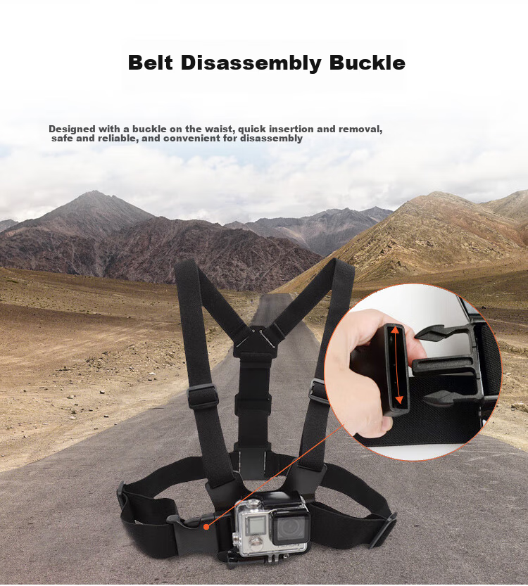 Earlymen Chest Strap for DJI Action 5 Pro, Insta360 Ace Pro 2, GoPro 3s, GoPro 13 And Other Action Cameras for Live Streaming, Cycling, Skiing, Surfing, And Selfie Photography 3
