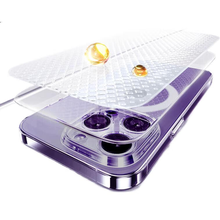 Чехол для iPhone 14 DIVI Ice Clear Magnetic, прозрачный, с защитой от падений, MagSafe, PC+TPU