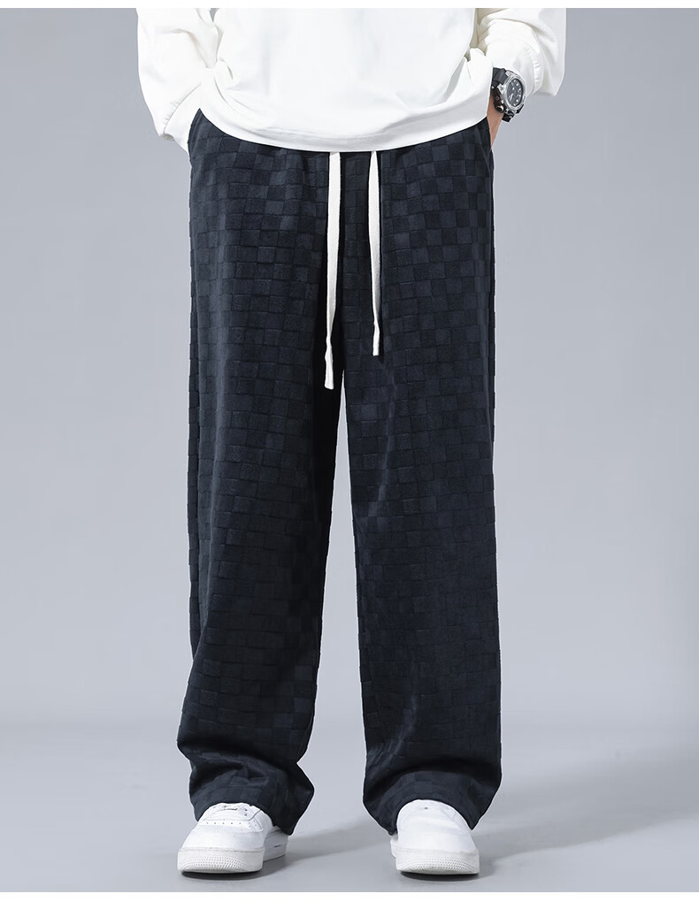 Paul Frank Men's Casual Pants 2025 Autumn New Loose Sweatpants Fashion Trendy Brand Dark Gray M 4