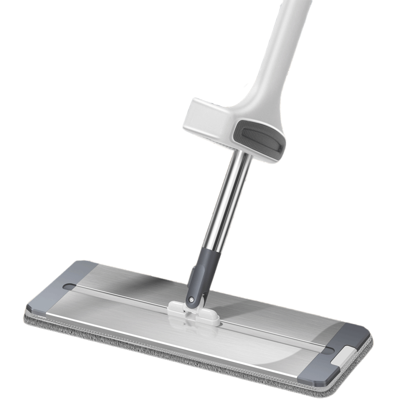 Grace Flat Mop, 42cm, 2 Mop Pads Included, Aluminum Surface, Durable, Easy-Clean, Absorbent, for Home Use, All-In Large Mop Head