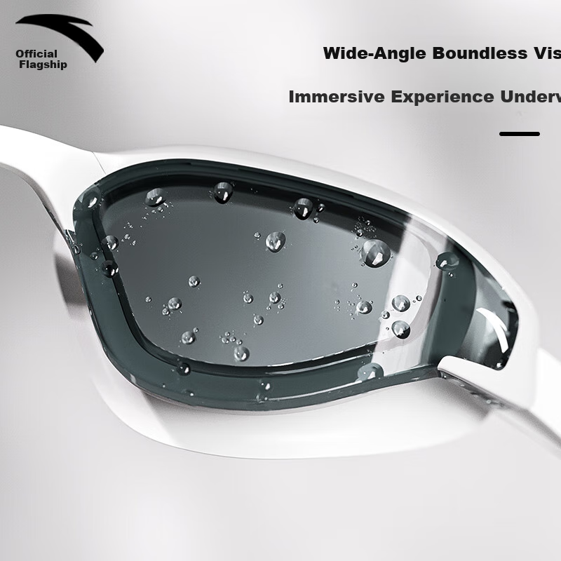ANTA Water Goggles for Adults, Waterproof And Anti-Fog Swimming Glasses for Men And Women, High Definition 2025 New Style Swim Goggles Equipment, White Non-Prescriptio