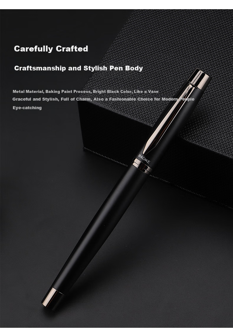BAOKE T18 Millennium Gift Box Set, Fountain Pen/ballpoint Pen Two-In Business Office Signing Pen Daily Writing Pen, Holiday Gift, Twilight Gray 10