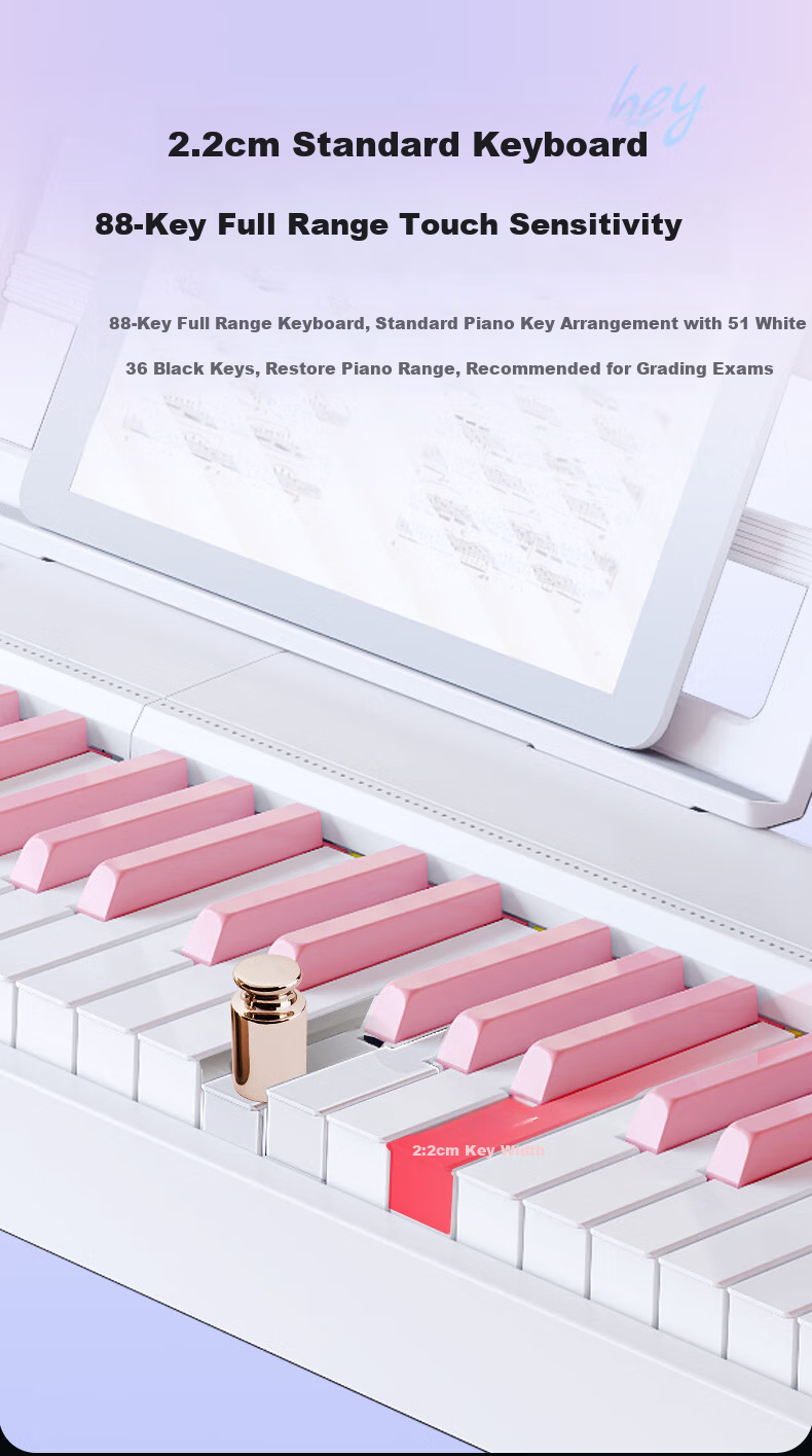 Beethostar Foldable Digital Piano with 88 Weighted Keys, Portable Electronic Piano for Adults, Children, And Teachers, Professional Performance Instrument 4